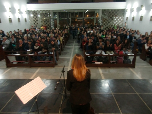 Irene Gomez performed to celebrate 60 years of Chapel ‘Cristo Maestro’ in Bogota